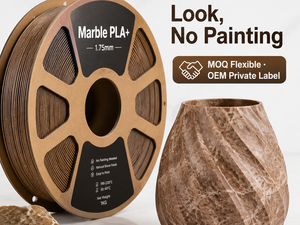 Marmor Schwarz PLA Plus Filament 1,75mm 1kg Yiqiu3D Marmor-Wirbel 3D-Drucker Filament für Bambu Lab X1 - Product Image 1