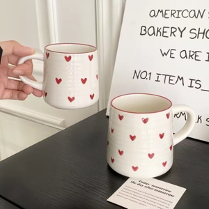 Love Design Modern <b>Ceramic</b> <b>Mug</b> Cute Little Porcelain 300ml Coffee Drinking Cup for Home Afternoon Tea Business Gift - Product Image 2