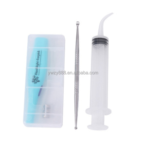Kit de nettoyage de la pierre ponce, produits de blanchiment des dents, avec boîte lumineuse LED + seringue d'irrigation + extracteur de pierre de qualité supérieure, 02 - Product Image 1