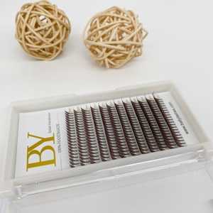 Nouvelles extensions de cils Wispy Anime Comic Spire 0,07 mm en PBT coréen noir mat, effet Anime Spike - Product Image 5