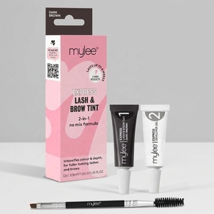 Kit de teinture pour cils et sourcils professionnel, gel <span class=keywords><strong>pas</strong></span> <span class=keywords><strong>cher</strong></span> pour teinture DIY à domicile, ensemble de coloration pour sourcils et cils, différentes couleurs, longue tenue - Product Image 2