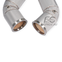 Tubo de Escape de Alto Flujo SS304 para Audi RS6 RS7 S8 4.0T C8 D5 2021+, Tubo de Escape Aislado para Mejora de Potencia