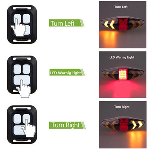 Feu arrière intelligent <span class=keywords><strong>pour</strong></span> vélo de montagne, télécommande sans fil, clignotant de vélo, feu arrière de conduite, feu arrière LED d'avertissement <span class=keywords><strong>pour</strong></span> vélo - Product Image 5