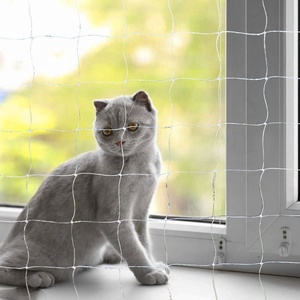 2023 heißer Verkauf Transparentes Mono filament schützt Katze Haustier Quare Loch Netze Katze Sicherheits netz - Product Image 2