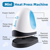 Mesin Press Panas Mini Baiyin New Handheld Pro DIY 3 Tingkat Pengatur Suhu untuk Manik-manik Perler, Stabil 180°C Maks, 110/220V, Garansi 1 Tahun