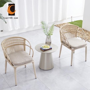 Mediterranean New Style Meuble Terrasse Living Room Luxury Lounge <strong>Chair</strong> Cushion <strong>Outdoor</strong> Rope Sofa <strong>Comfy</strong> <strong>Outdoor</strong> <strong>Chair</strong> - Product Image 4