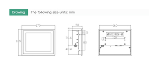 Tkun công nghiệp 6-6.4 inch nhúng cảm ứng điện dung màn hình hiển thị màn hình <span class=keywords><strong>LCD</strong></span> 12-24V HD dp VGA USB giao diện 4:3 tỷ lệ khía cạnh - Product Image 6
