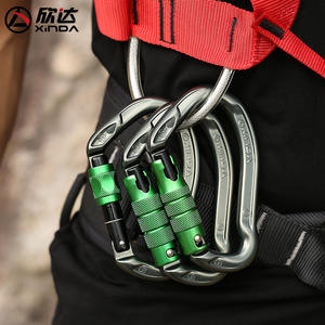 Mousqueton Xinda à grande ouverture en alliage d'aluminium, boucle de sécurité pour l'escalade et l'usage extérieur - Product Image 4