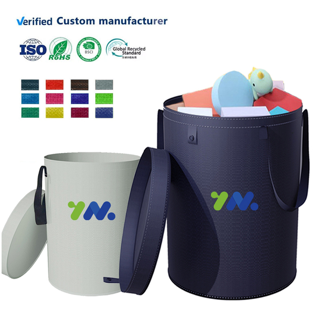 Foldable Plastic Storage Bins Reusable Outdoor Bathroom Collapsible Baskets with Lids for Home Living Room Dirty Clothes Storage