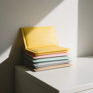 Guanhong bán buôn in ấn logo compostable mail vận chuyển bao bì kraft giấy bong bóng đầy phong bì - Product Image 5