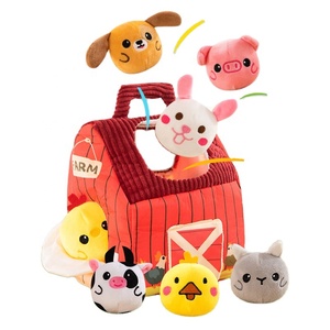 Vente en gros de figurines d'animaux de la ferme amusantes et créatives pour bébés, boîtes mystères, jouets en peluche éducatifs, décorations de bureau, cadeaux pour enfants - Product Image 1
