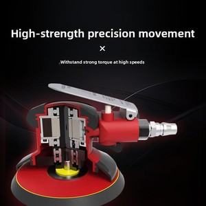 <span class=keywords><strong>Ponceuse</strong></span> excentrique pneumatique à palettes rotatives 3 pouces 13000 tr/min 75 mm, polisseuse à air palmier à vitesse variable pour bois, voiture, métal - Product Image 4
