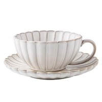 L Vintage four transformé en céramique tasse à café et assiette ensemble Restaurant usage domestique après-midi tasse à thé en gros