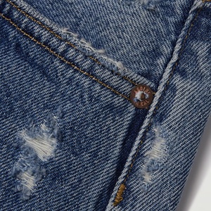 Venta Directa de Fábrica, Ropa de Verano para Mujer, Shorts de Mezclilla a la Moda con Agujeros Decorativos, Shorts de Mezclilla de Cintura Alta - Product Image 3