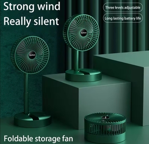 Mát Thiết Kế Xách Tay USB Có Thể Sạc Lại Gấp Kính Thiên Văn Bảng Fan Có Thể Điều Chỉnh Chiều Cao Máy Tính Để Bàn Fan Mạnh Mẽ Gió - Product Image 1