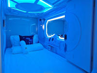 NEUE Ankunft Schlaf-Pod Camping-Kapselbett Handels-Pod Hotel-Kapsel mit LED-Licht
