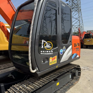 Bulldozer Hitachi ZX70 d'occasion de haute qualité, 7 tonnes, lame de bulldozer, excavatrice sur chenilles, d'occasion du Japon, ZX70 ZX75, petite pelle, faible nombre d'heures, en stock - Product Image 4