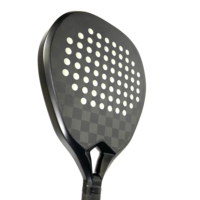 Vente flash - Raquette de paddle-tennis en fibre de carbone Toray de qualité supérieure, noyau en EVA souple, taille de face 260*38MM, filet en polyester, logo et couleur personnalisables