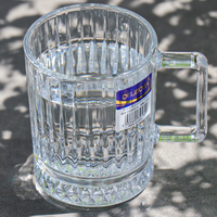Mug en Verre Vintage Sans Plomb, Best-Seller, Moderne et Classique, pour Maison, Fêtes, Café et Jus, avec Anse