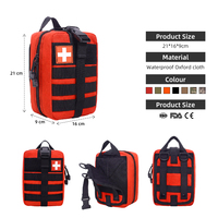 Kit de Primeros Auxilios Táctico de Emergencia, Ligero, Compacto, Portátil, de Nailon, Herramientas de Supervivencia para Traumas, Trabajo, Escalada