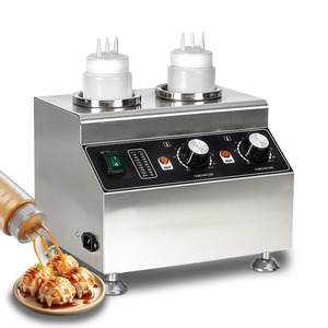 Réchauffeur commercial pour sauce et chocolat Vinica avec 4 trous Chauffe-biberon électrique à presser Autres machines à snacks - Product Image 3