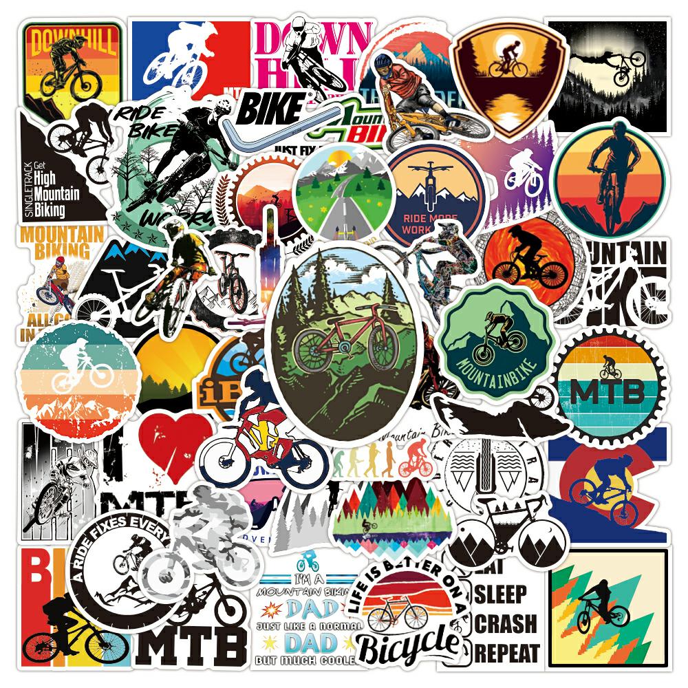 50 Pcs Skiing Sports Vinyl Stickers - Waterproof Decals For Helmets, Laptops & Water Bottles