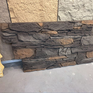 1200 * 600毫米文化3d Pu人造石城堡墙板外部石灰石石板 - Product Image 4