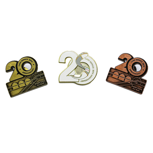 Placa de Identificación de Aleación de Zinc, Estilo Vintage, Latón Antiguo, Cobre, Insignia de Marca, Aniversario, Pin Personalizado para Solapa - Product Image 2