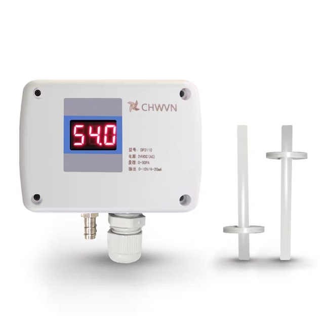 CHWVN High Precision Air Velocity Sensor Honeywell Air Velocity Sensor Air Flow Sensor Pitot with 4-20mA Data Logger