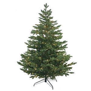 <span class=keywords><strong>Tronco</strong></span> <span class=keywords><strong>de</strong></span> Árbol <span class=keywords><strong>de</strong></span> Navidad Nordmann Ultra Deluxe <span class=keywords><strong>de</strong></span> 6 pies con Aspecto Natural, Luces LED Blancas Cálidas, Clasificación IP44, Alimentación por CC - Product Image 1