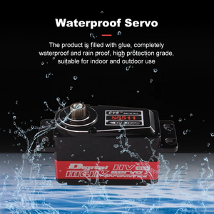 CYS-BLS5511 Servo numérique étanche unisexe 5 kg à engrenages en titane, boîtier en aluminium CNC, profil bas, pour <span class=keywords><strong>RC</strong></span> <span class=keywords><strong>Drift</strong></span> 1/8 1/10, métal et plastique - Product Image 3