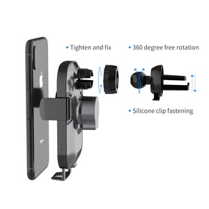 Universal 15W infrarrojos Sensor automático coche <span class=keywords><strong>cargador</strong></span> inalámbrico para <span class=keywords><strong>Xiaomi</strong></span> <span class=keywords><strong>cargador</strong></span> rápido titular del teléfono - Product Image 4