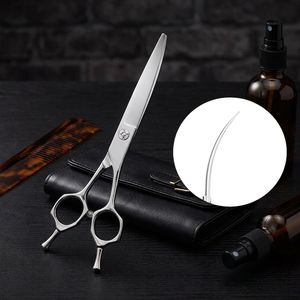 Outils professionnels de soins pour animaux de compagnie en gros, ciseaux de toilettage courbés en acier japonais - Product Image 3