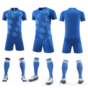 Großhandel Mesh V-Ausschnitt Kurzarm Fußball-Teamuniform für Männer Frauen Kinder Erwachsene Wettkampf Training - Product Image 6