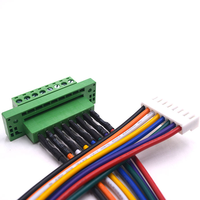 Bloque de terminales de 8 pines con arnés de cableado para ensamblaje de cable de cobre con núcleo de PTFE, PVC y nailon, para cableado de paneles de control electrónico industrial