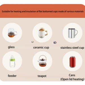 Nivel 9 40-80 ℃   Posavasos Termostático Inteligente para el Hogar y la Oficina, Apto para Café/Té/Leche Calientes, Calentador de Tazas - Product Image 5