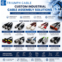 Câble de capteur M12 avec connecteurs M5, M8, M9, M16, M23, M12 et câble inclus, compatible avec des tailles de broches personnalisées : 3, 4, 5, 6, 8, 12 broches.