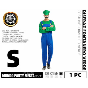 Su misura per adulti verde idraulico Costume di Halloween XL con Costume gonfiabile casco per feste promozioni-modello #20118 - Product Image 1