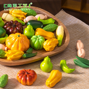 Miniaturas de Calabaza, Pimiento Verde y Pequeñas Verduras para Decoración DIY, Manualidades y Accesorios para <span class=keywords><strong>el</strong></span> Cabello - Product Image 3