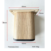 Moderne, robuste, stark holzmaserungsgestreifte Eisen-T-Form-Möbelbeine für Sofa, Wohnzimmer, Schlafzimmer, TV-Ständer, Kommode & Schrank
