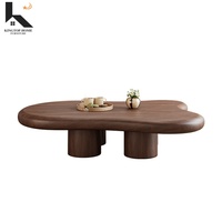Table basse moderne en bois massif de haute qualité, table centrale en bois durable pour salon, vente en gros