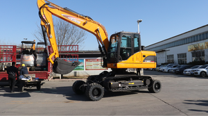 Macchine edili X120 12 ton ruota cingolato escavatore X120 12ton escavatore ruota per la vendita - Product Image 3