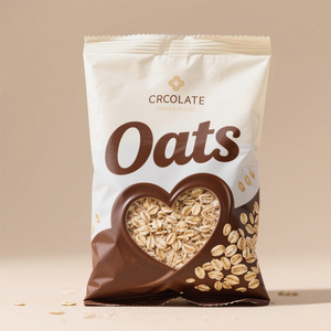 Sachets d'emballage personnalisés pour barre d'<span class=keywords><strong>avoine</strong></span> et céréales pour petit déjeuner Sachet de thé à l'<span class=keywords><strong>avoine</strong></span> debout Ziplock en grains naturels avec sucre de <span class=keywords><strong>coco</strong></span> et cacao en poudre - Product Image 2