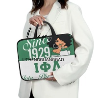Sac d'ordinateur portable multi-tailles pour bureau Sorority Iota Phi Lambda, fournitures de bureau, thème professionnel, vente en gros, personnalisable
