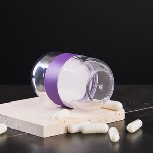 Premium Einzigartige Kunststoff-Kapselbehälter Nahrungsergänzungsmittel-Flasche Verpackung 60ml 2oz Weithalsflasche Klare Pillenflaschen Leer mit Deckeln - Product Image 4