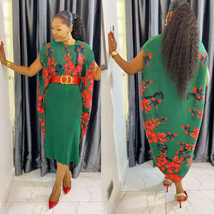 Vestido de <span class=keywords><strong>Moda</strong></span>, Talla Grande para Mujer, Corte Holgado, Ligero, para Fiesta, con Decoración de Patrones - Product Image 4