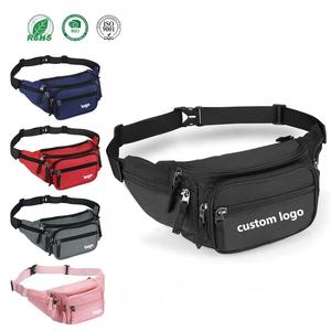 <span class=keywords><strong>Riñonera</strong></span> Deportiva Personalizada Negra con Múltiples Bolsillos para <span class=keywords><strong>Hombre</strong></span> y Mujer, Ideal para Viajes, Senderismo, Correr y Deportes al Aire Libre, Fabricación OEM - Product Image 1