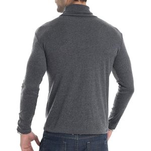 2025 Men's Slim Fit Turtleneck <b>Long</b> <b>Sleeve</b> Pullover Basic Thermal <b>Top</b> Stretch Hooded Sweater for Winter Plus Size - Product Image 2