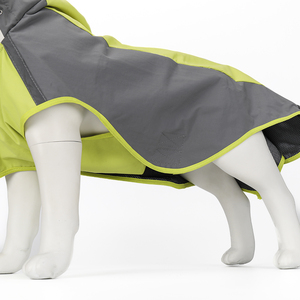 कस्टम लोगो भारी शुल्क वाटरप्रूफ चिंतनशील समायोज्य आउटडोर लक्जरी बारिश जैकेट पालतू कुत्ते वर्षाकोट कपड़े - Product Image 3