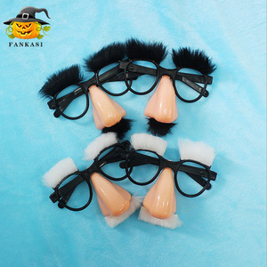 Clown <b>Funny</b> <b>Glasses</b> With Nose And Eyebrows Plastic Unisex Costume Props - Product Image 3